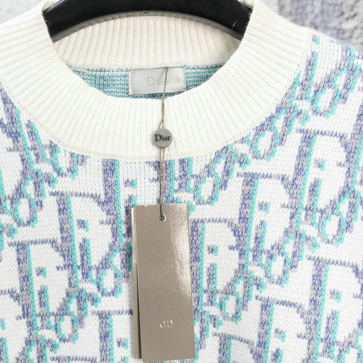 Pull Laine Jacquard Oblique DIOR