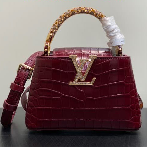Sac à Main Capucines Crocodile Strass LOUIS VUITTON