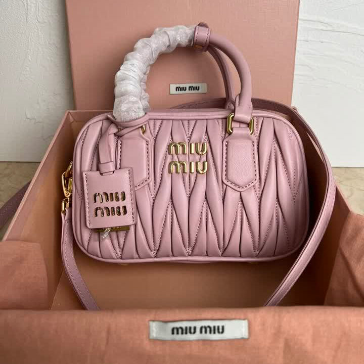 Sac en Cuir Arcadie Mini MIU MIU