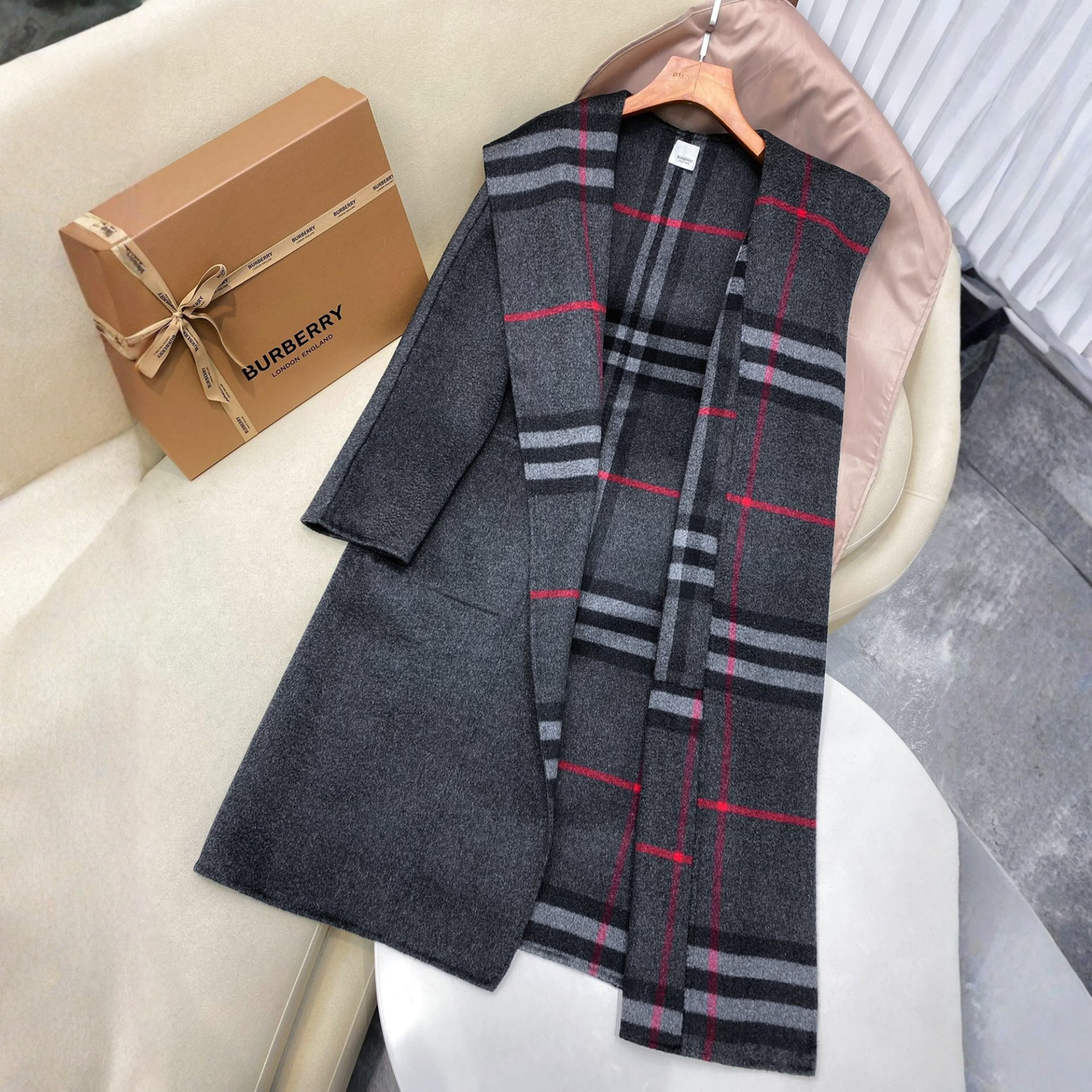 Manteau Réversible en Laine BURBERRY
