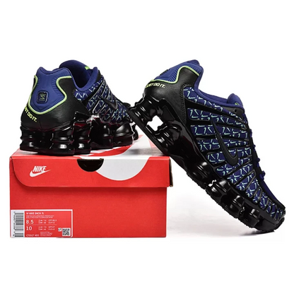 NIKE Shox TL "Black Blue & Green Pattern"