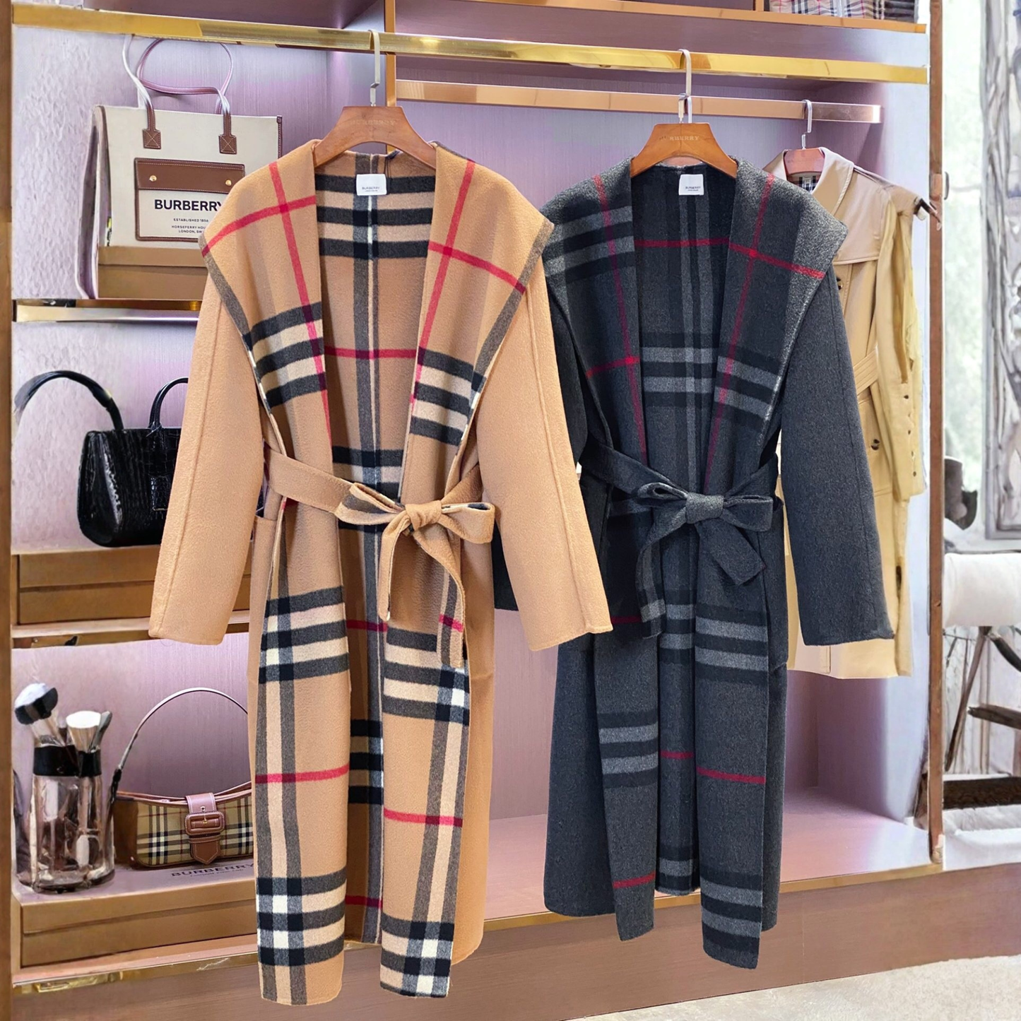 Manteau Réversible en Laine BURBERRY