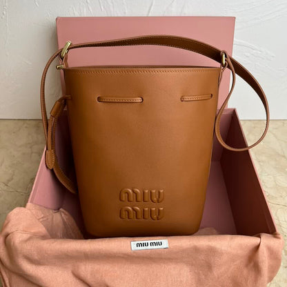 Sac Seau en Cuir MIU MIU