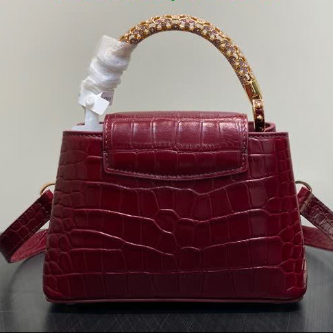 Sac à Main Capucines Crocodile Strass LOUIS VUITTON