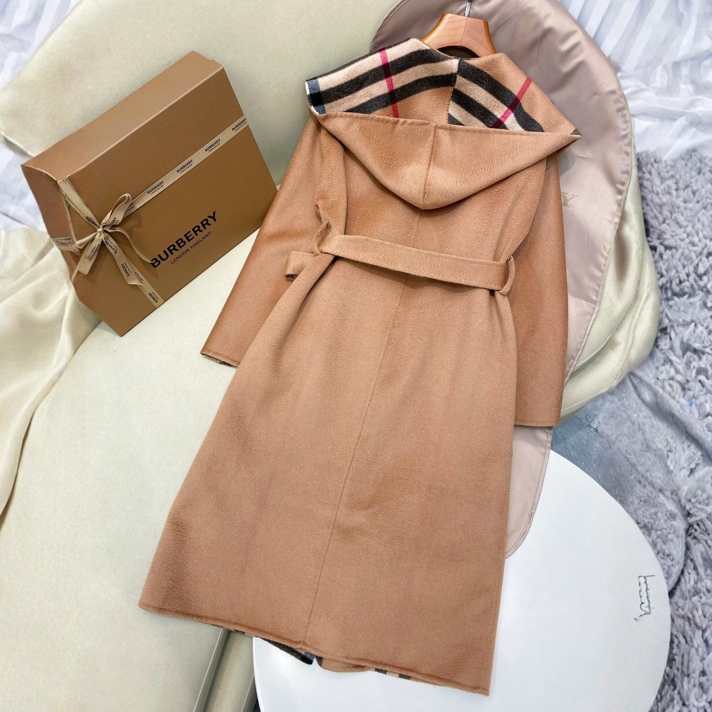 Manteau Réversible en Laine BURBERRY