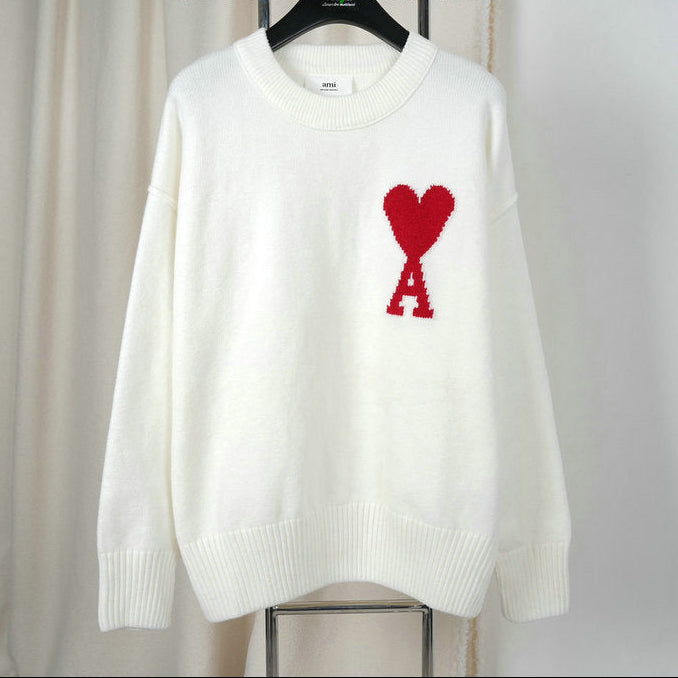 Pull "Ami de Coeur" en Laine AMI PARIS