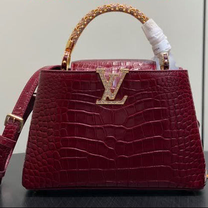 Sac à Main Capucines Crocodile Strass LOUIS VUITTON